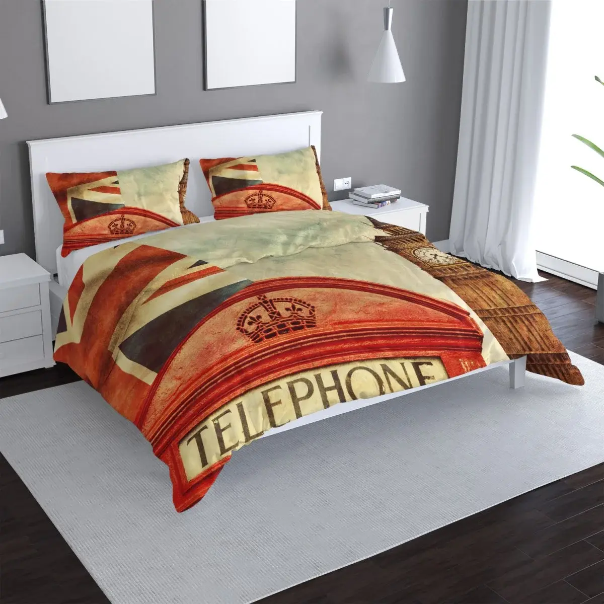 Povlečení Londýn 4 - 140x220 / 90x70
