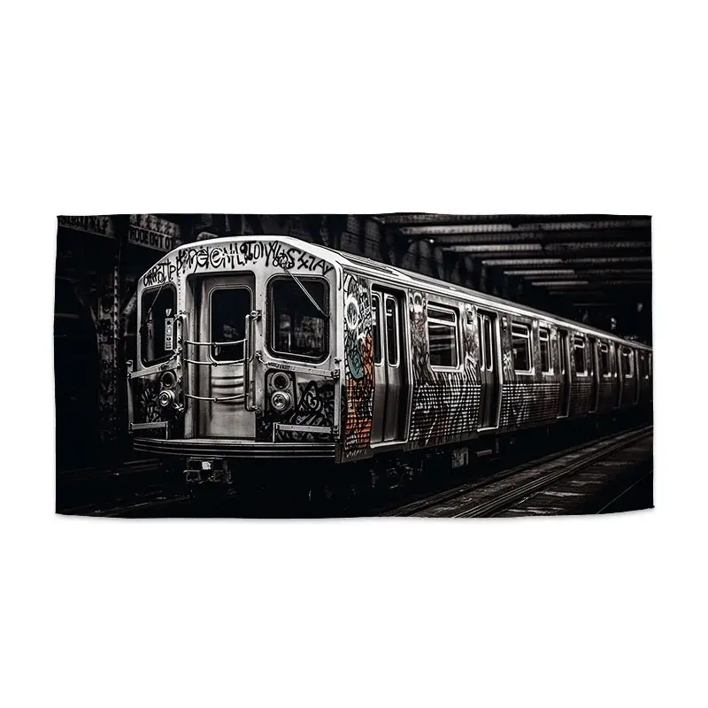 Ručník Městské metro s graffiti - 50x100 cm