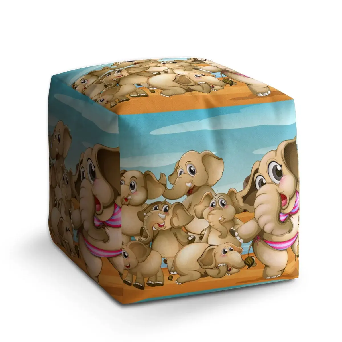 Taburet Cube Sloni - 60x60x60 cm