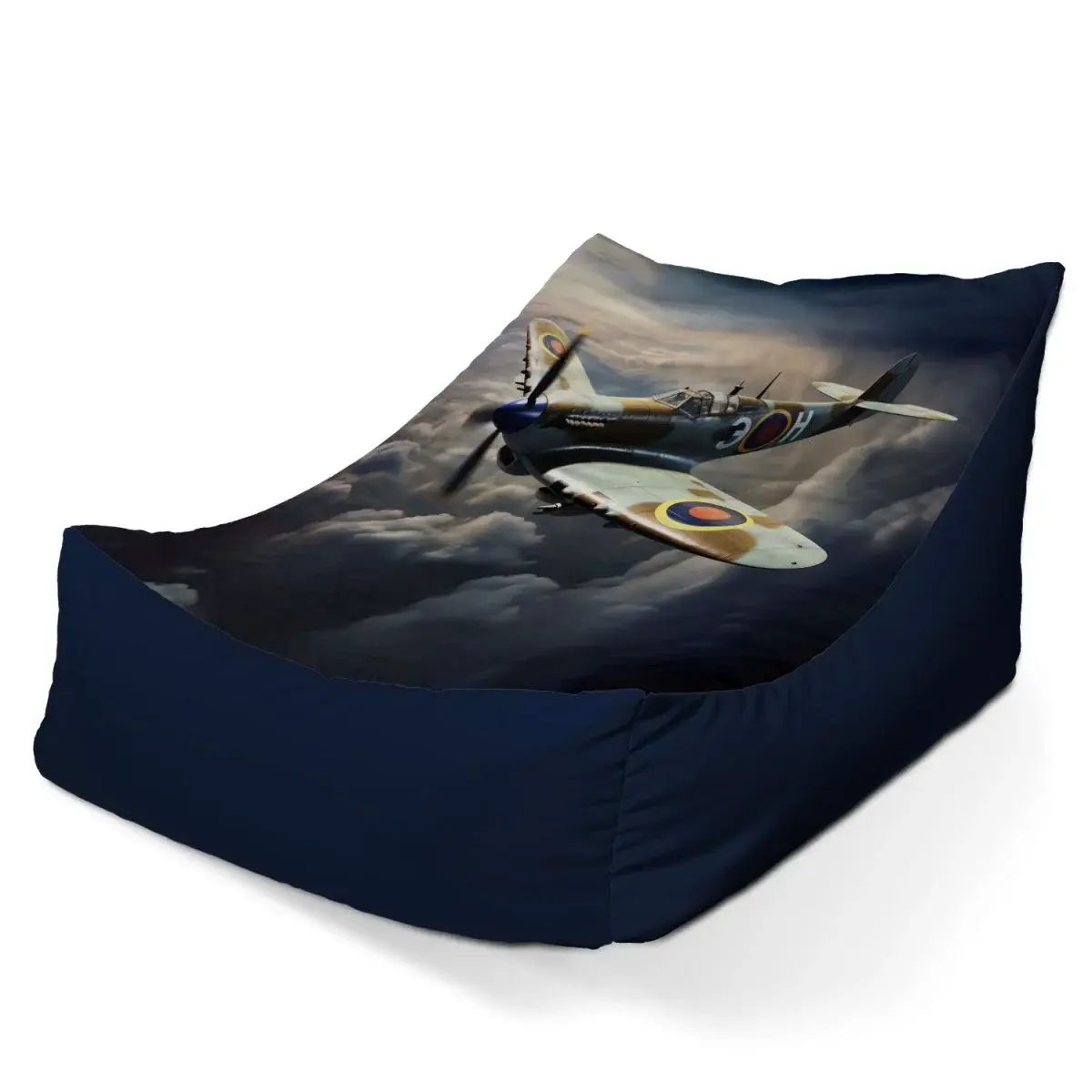 Sedací vak Lounge Stíhačka Spitfire - 80 x 95 x 50 cm
