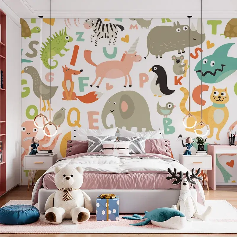 Tapeta Zoo abeceda - 125x75 cm