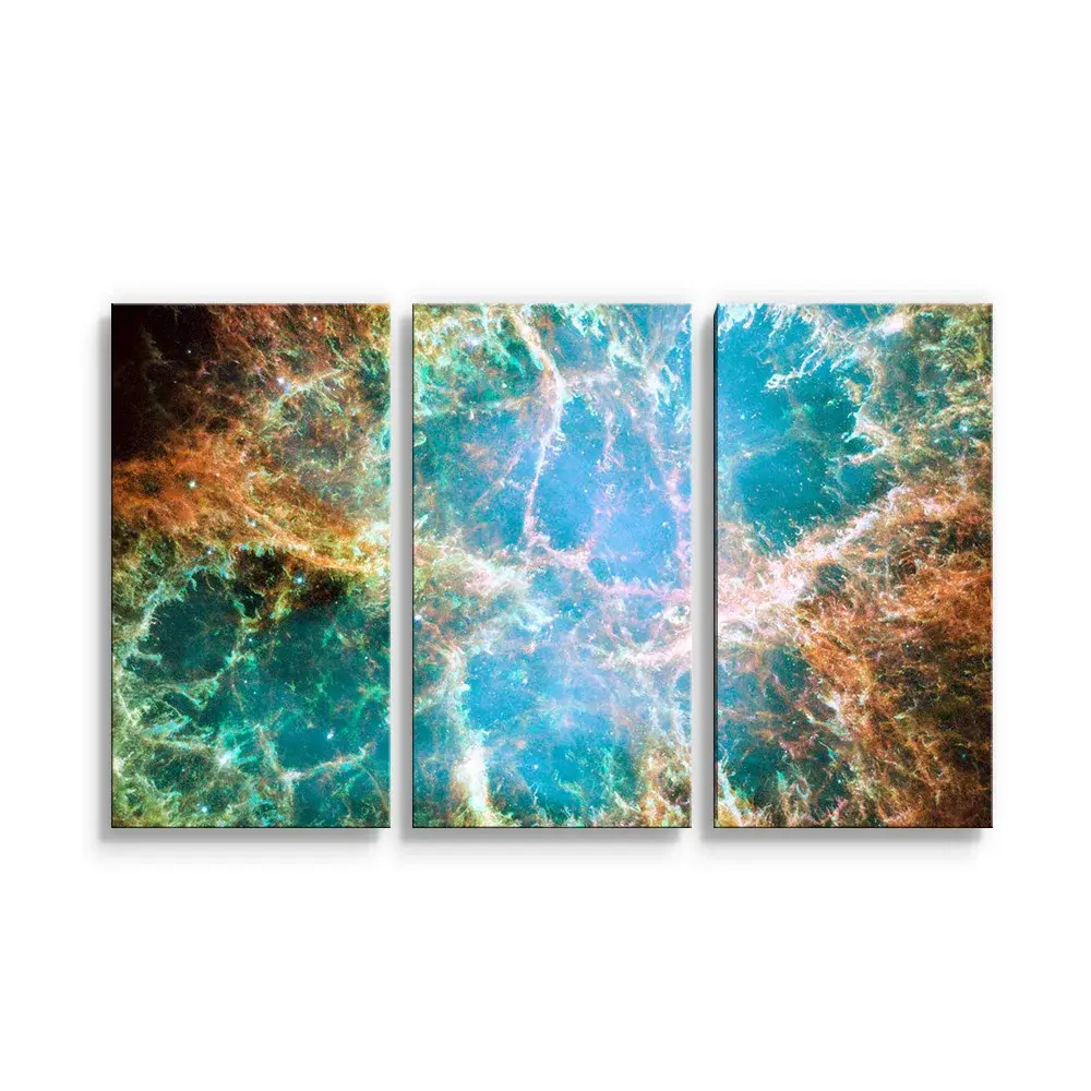 Obraz - 3-dílný Vesmírná abstrakce - 120x80 cm