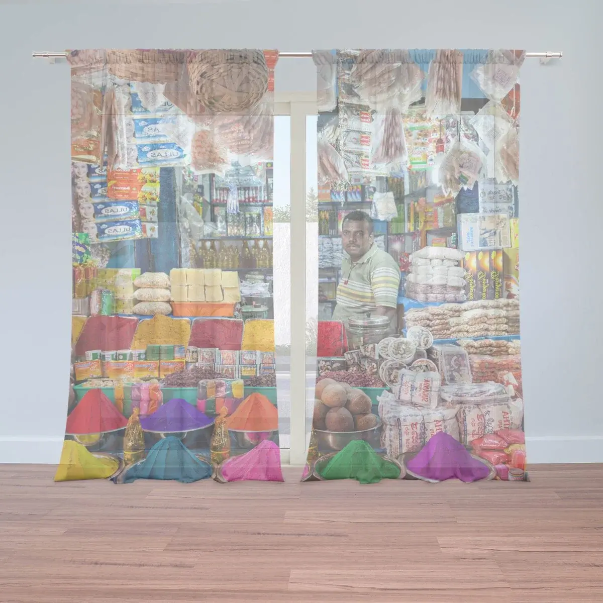 Záclony Barevné koření: 2ks 150x250cm