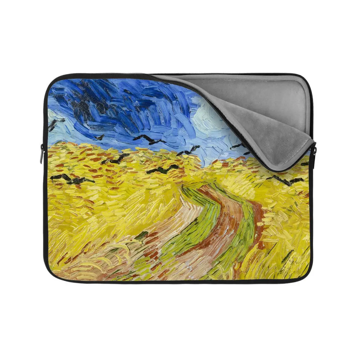 Obal na notebook Pšeničné pole s vránami - Vincent van Gogh - 13"