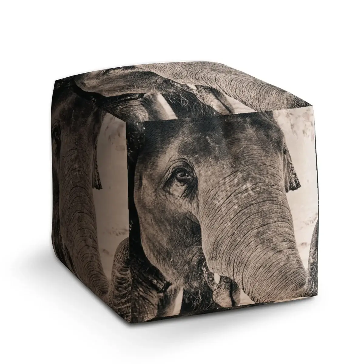 Taburet Cube Slon - 50x50x50 cm