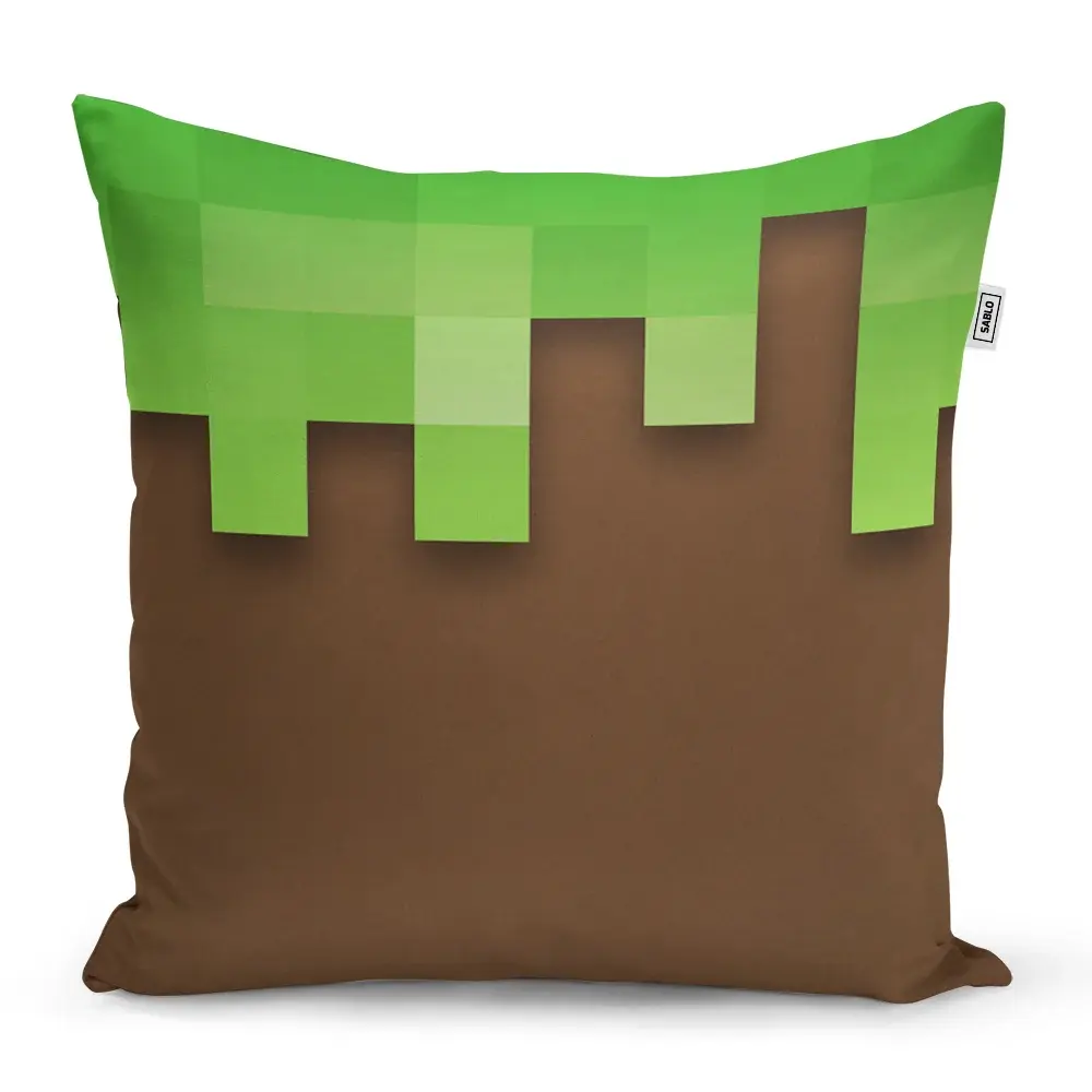 Polštář Green Blocks - 50x50 cm