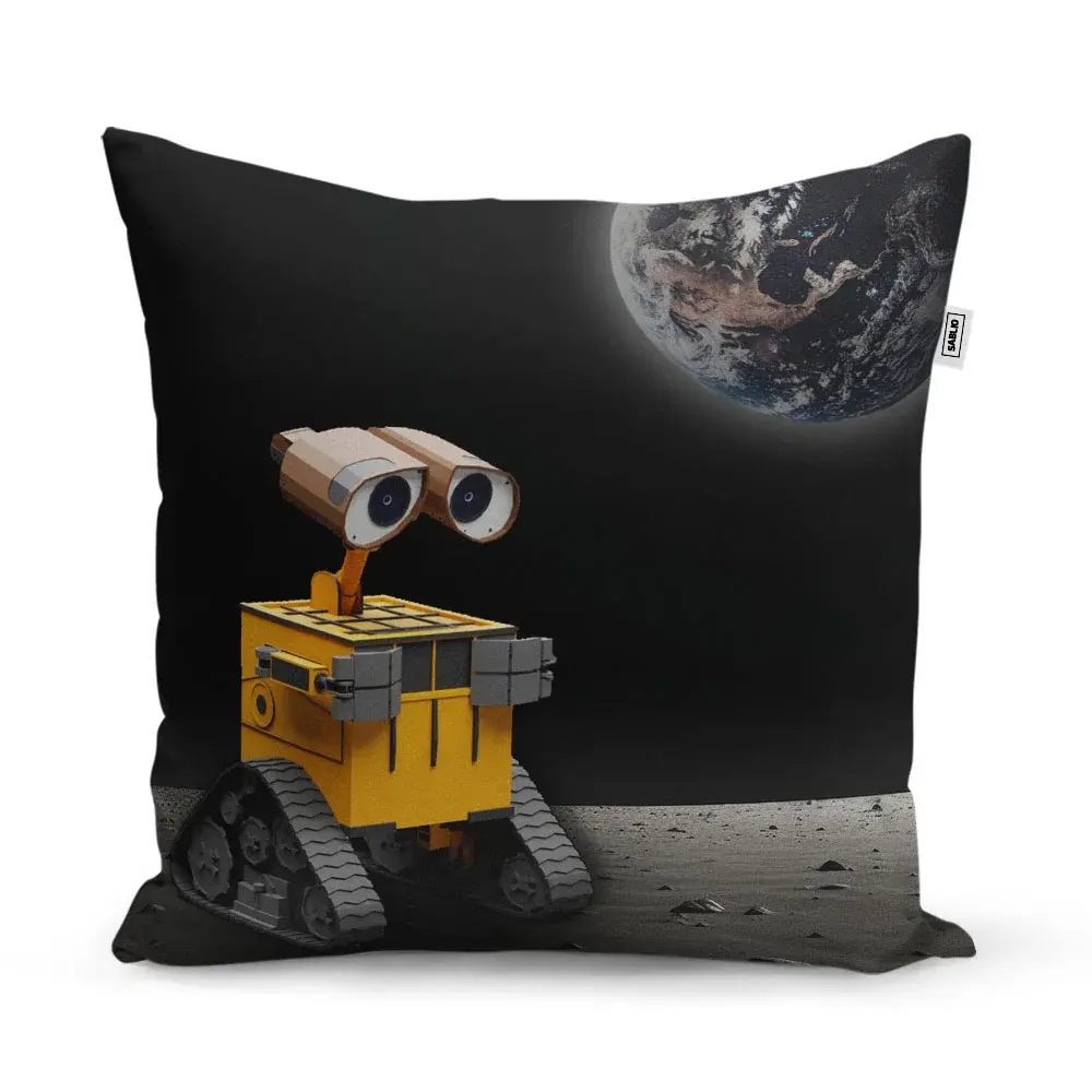 Polštář Wall-E robot Měsíc - 40x40 cm