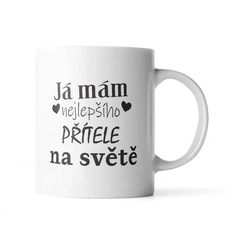 Hrnek Já mám nejlepšího přítele na světě - 200 ml - espresso