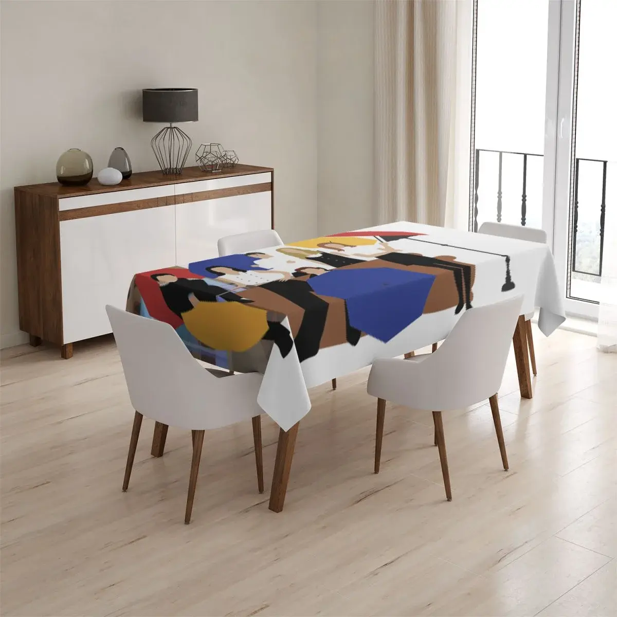 Ubrus Seriál přátelé FRIENDS Gauč u fontány - 130x170 cm