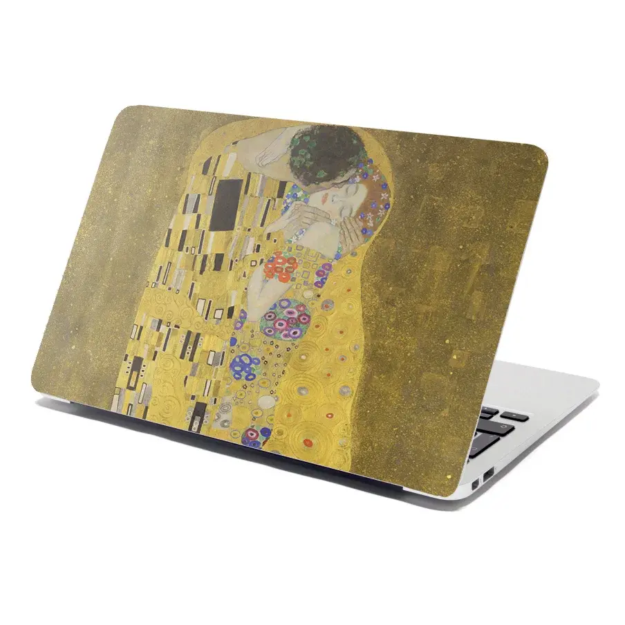 Samolepka na notebook Polibek - Gustav Klimt - 38x26 cm