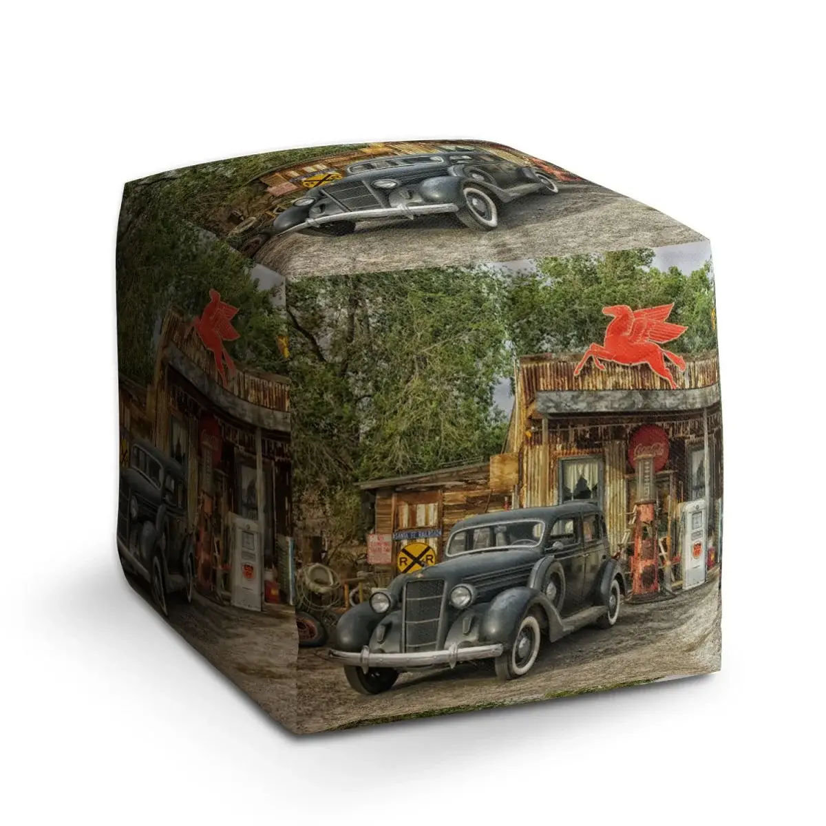 Taburet Cube Veterán 3 - 50x50x50 cm