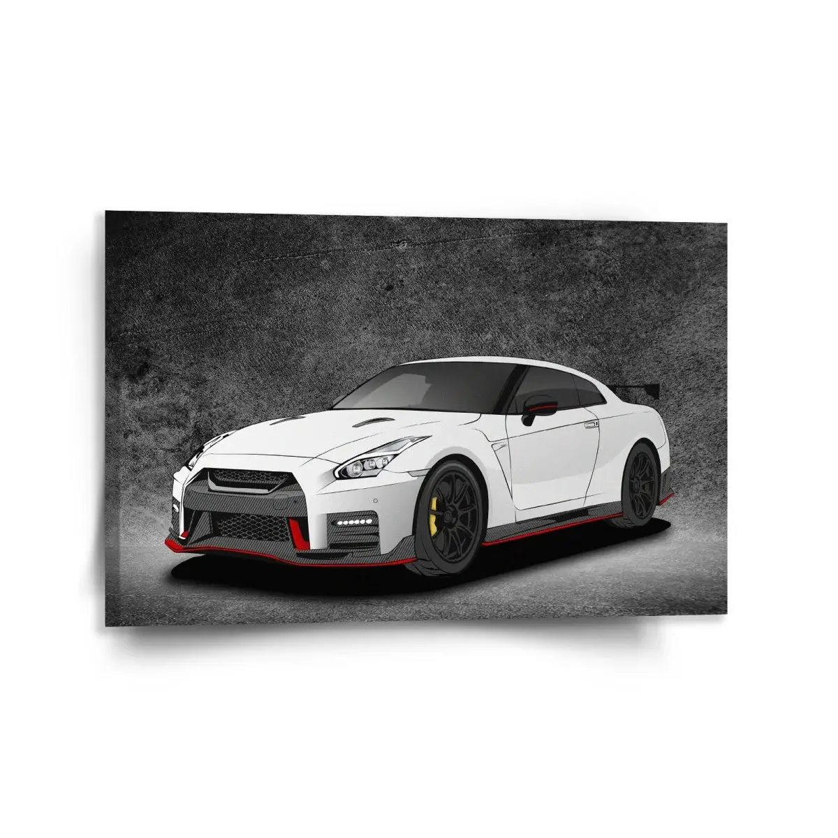 Obraz Nissan GTR 35 Šedý - 120x80 cm