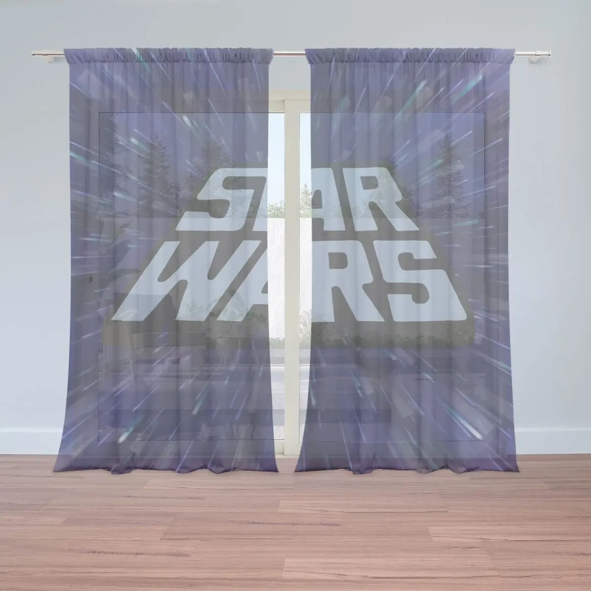 Záclony Star Wars Vesmír: 2ks 150x250cm