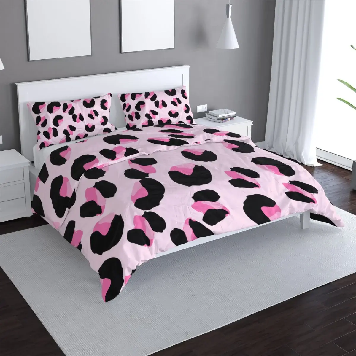 Povlečení Růžový gepard - 140x200 / 90x70