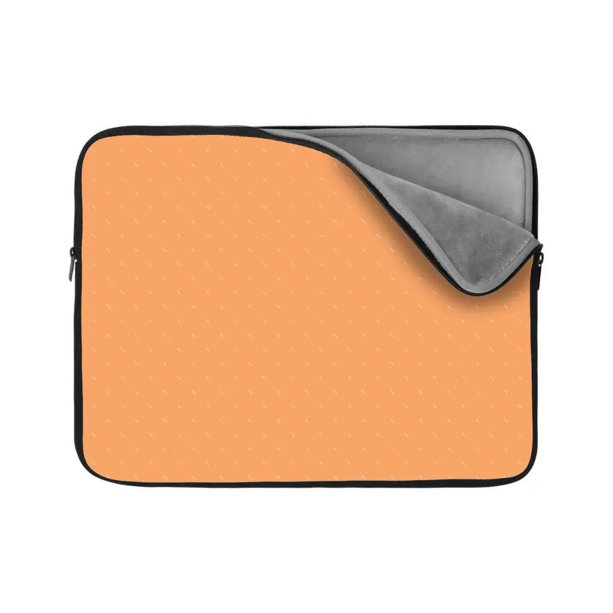 Obal na notebook Bílé čárky na oranžové - 13"