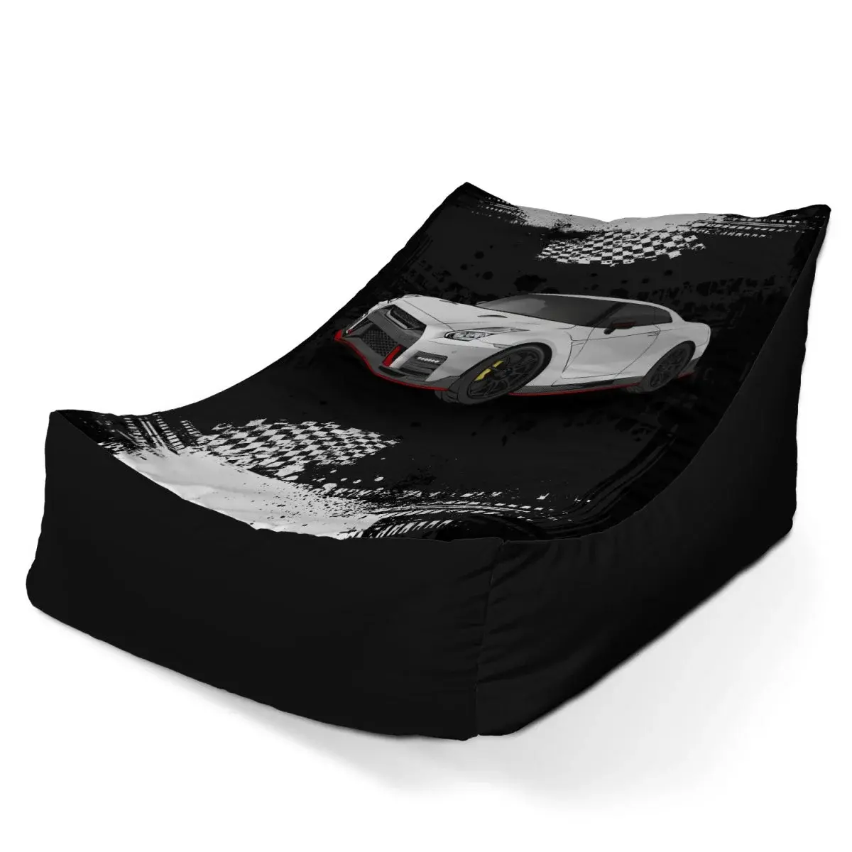 Sedací vak Lounge Nissan GTR 35 Černý - 120 x 100 x 80 cm