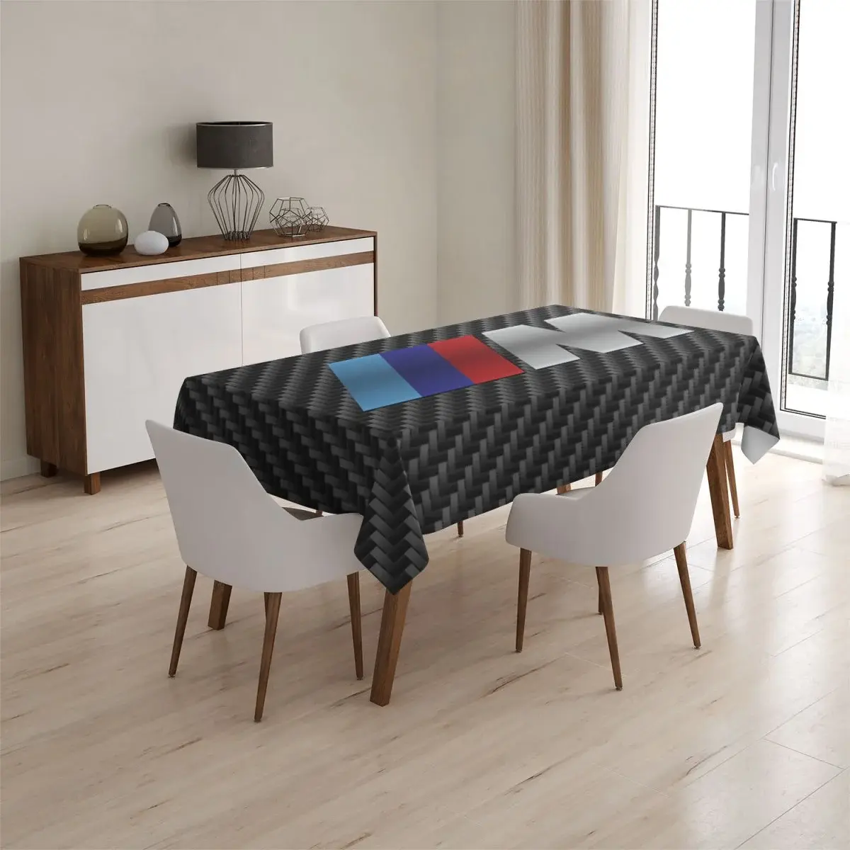 Ubrus MPERFORMANCE Karbon - 90x90 cm