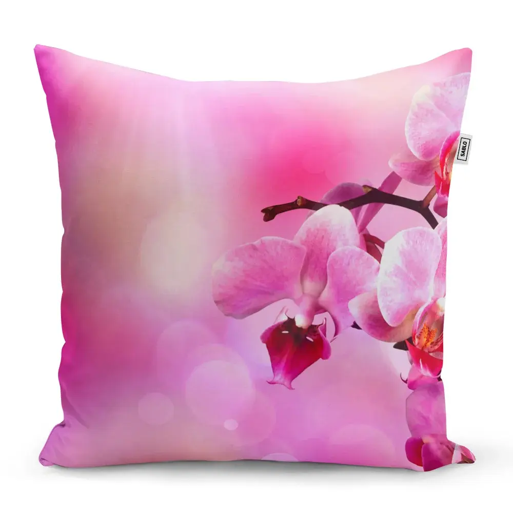 Polštář Květy orchideje - 60x60 cm