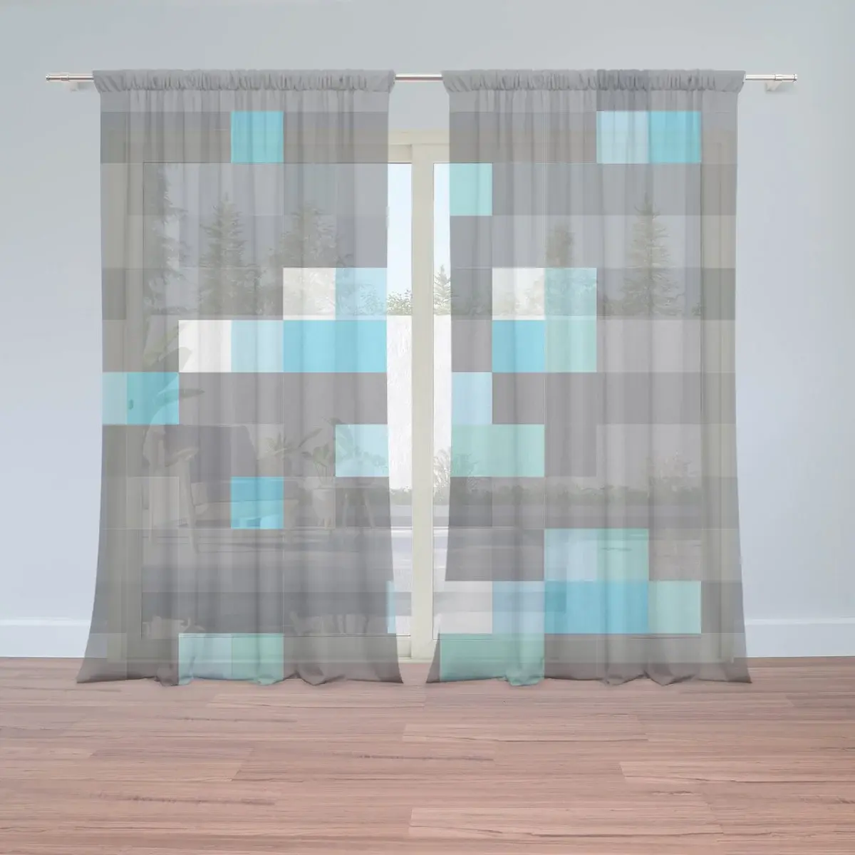Záclony Blocks 1: 2ks 150x250cm