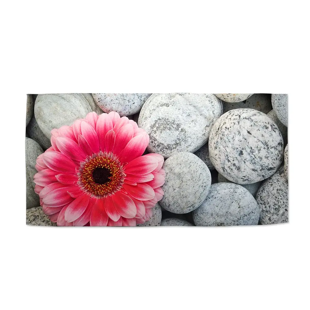 Ručník Gerbera na kamenech - 30x50 cm