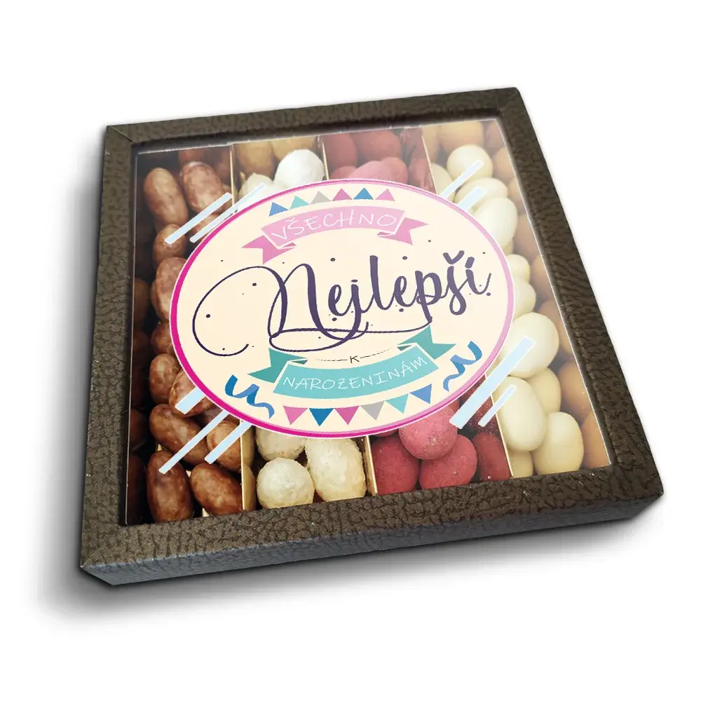 Mandle v čokoládě Všechno nejlepší k narozeninám - 4x 80g