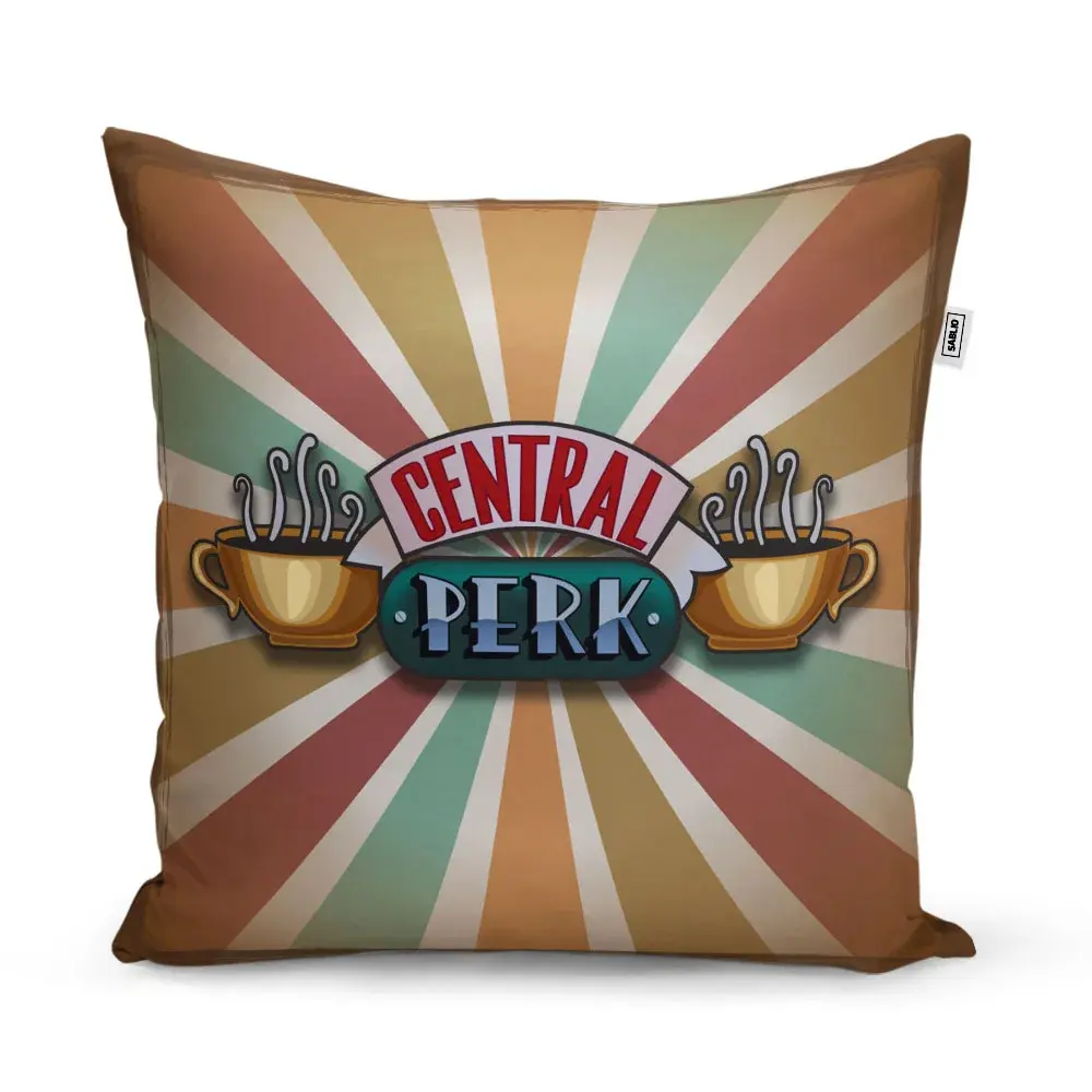 Polštář Seriál přátelé CENTRAL PERK Abstrakce - 50x50 cm