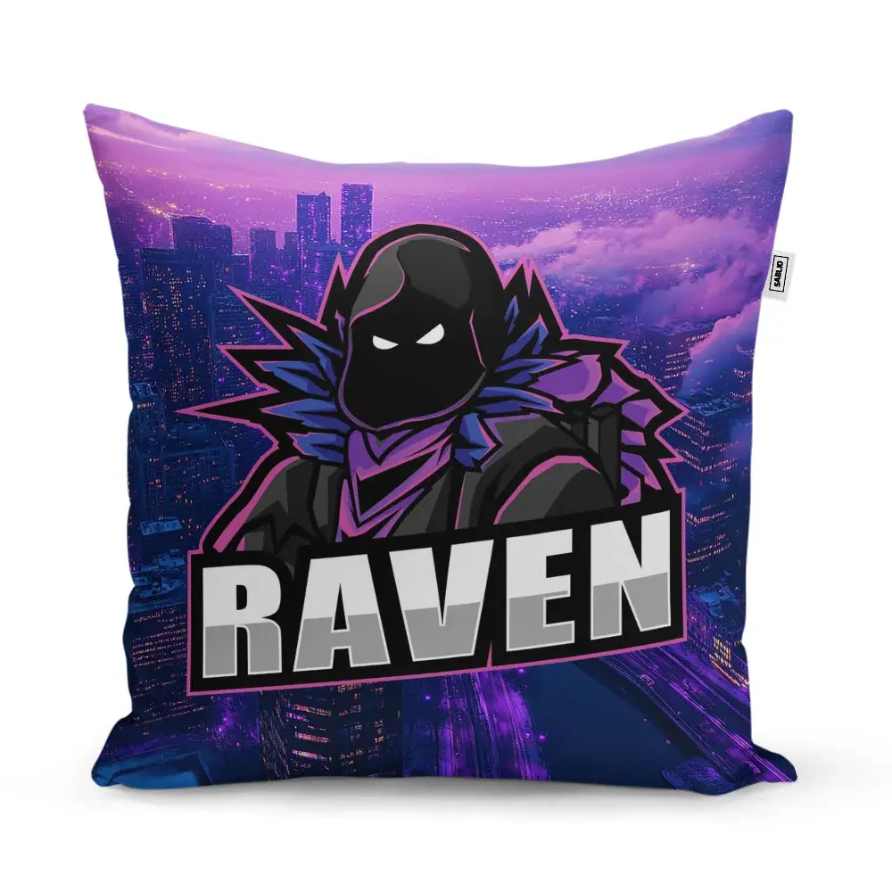 Polštář FORTNITE RAVEN Steampunk město - 40x40 cm