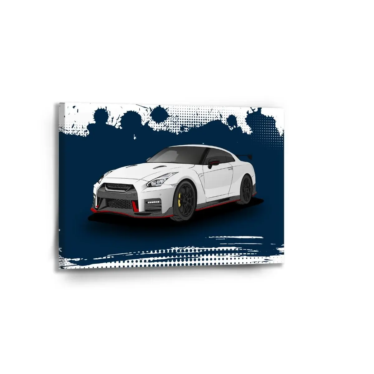 Obraz Nissan GTR 35 Modrý - 90x60 cm