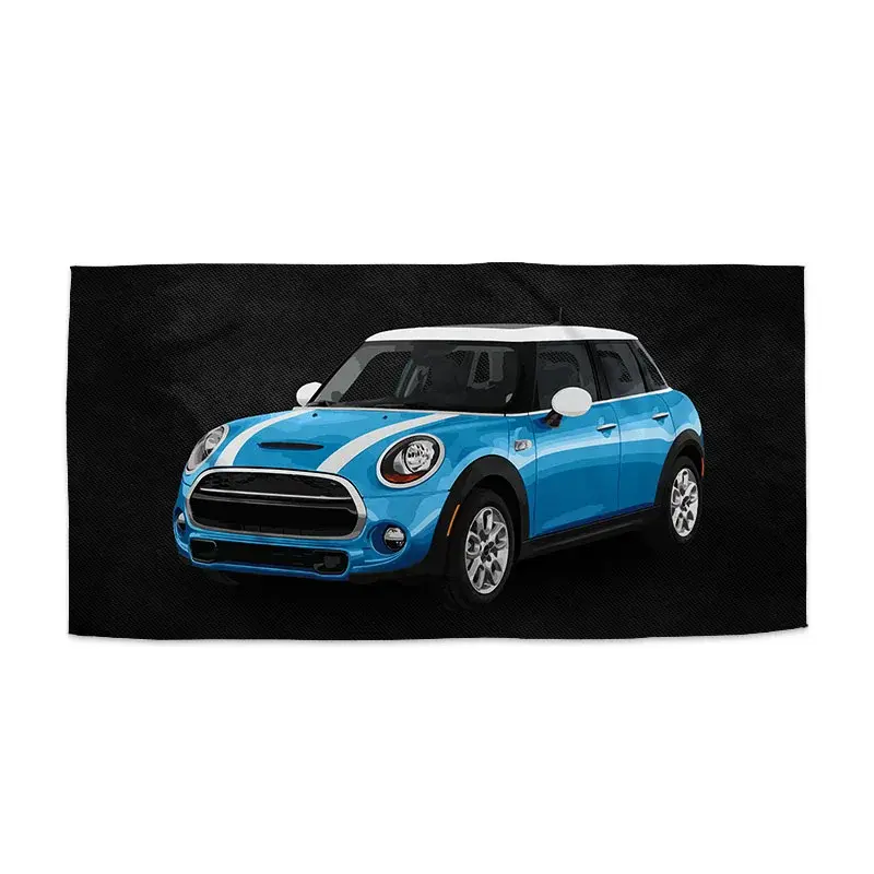 Ručník Mini sedan Černé pozadí - 70x140 cm