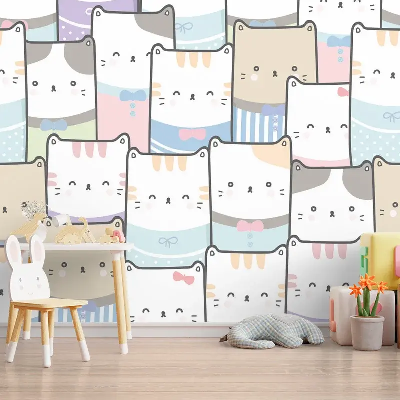 Tapeta Barevná koťátka - 125x75 cm