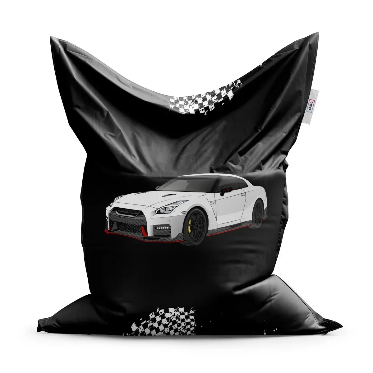 Sedací vak Nissan GTR 35 Černý - 200x140 cm
