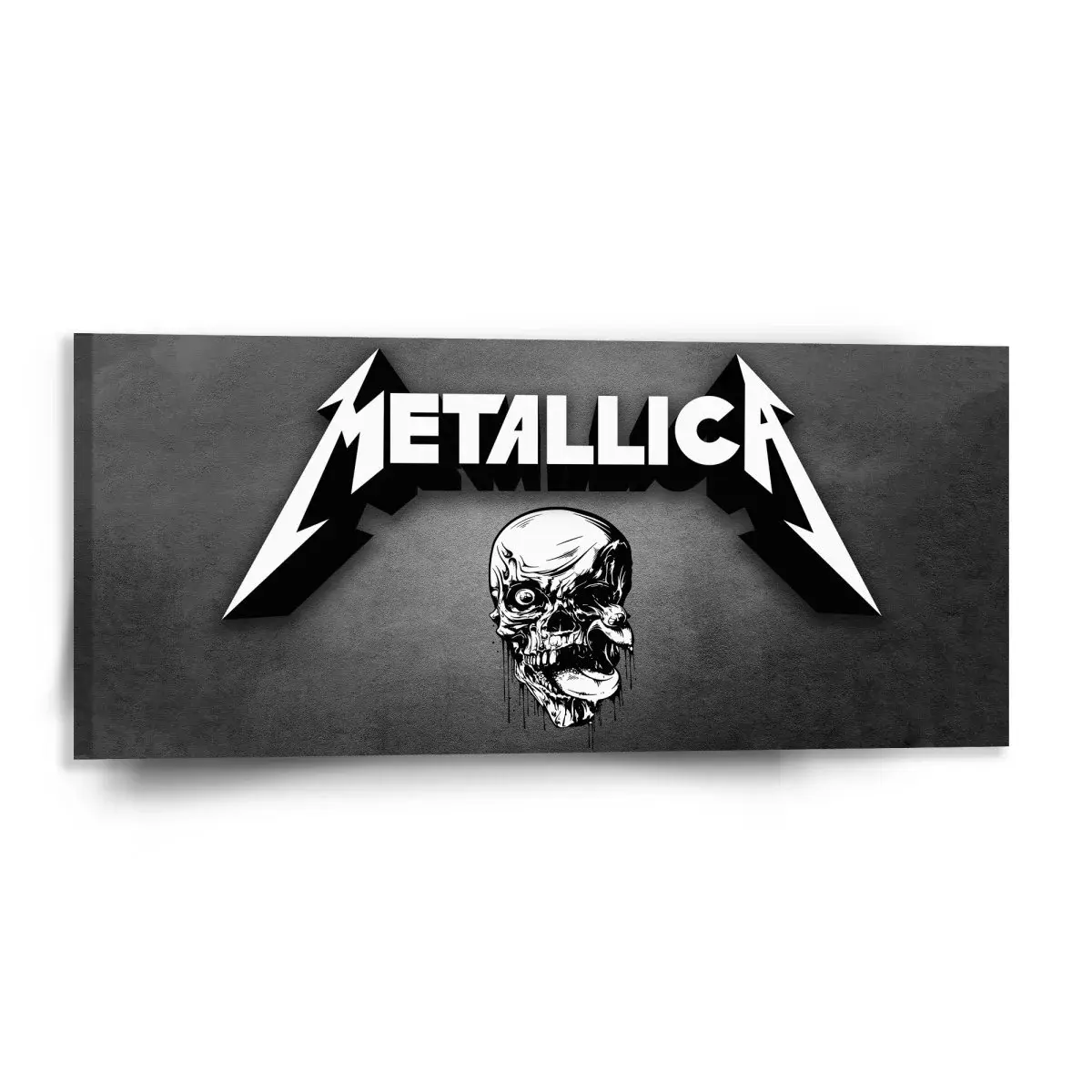 Obraz METALLICA Lebka Šedá - 110x50 cm