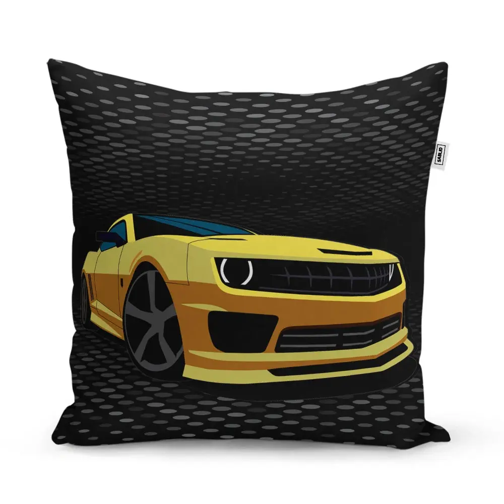 Polštář Chevrolet Camaro Puntíky - 40x40 cm