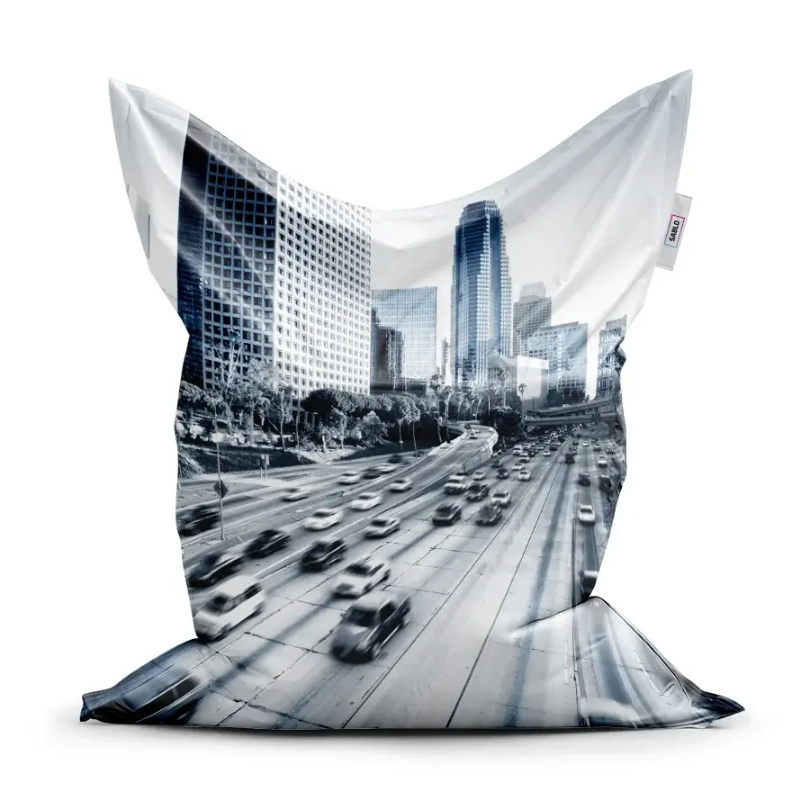 Sedací vak Classic Městská silnice - 200x140 cm