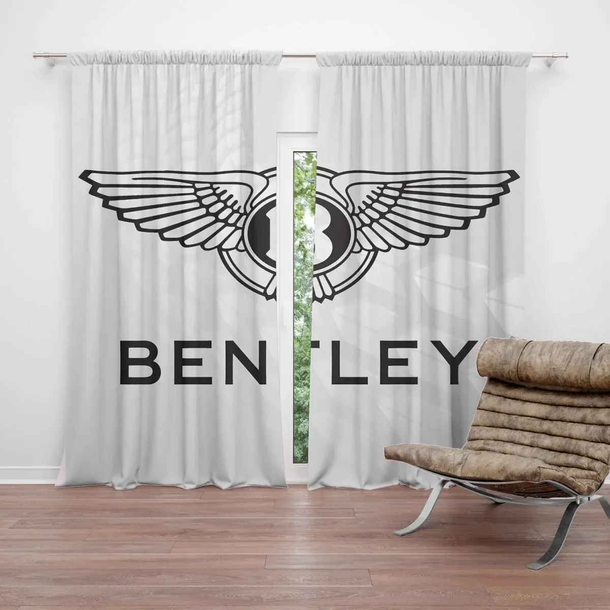 Závěs Bentley na bílé: 2ks 140x250cm