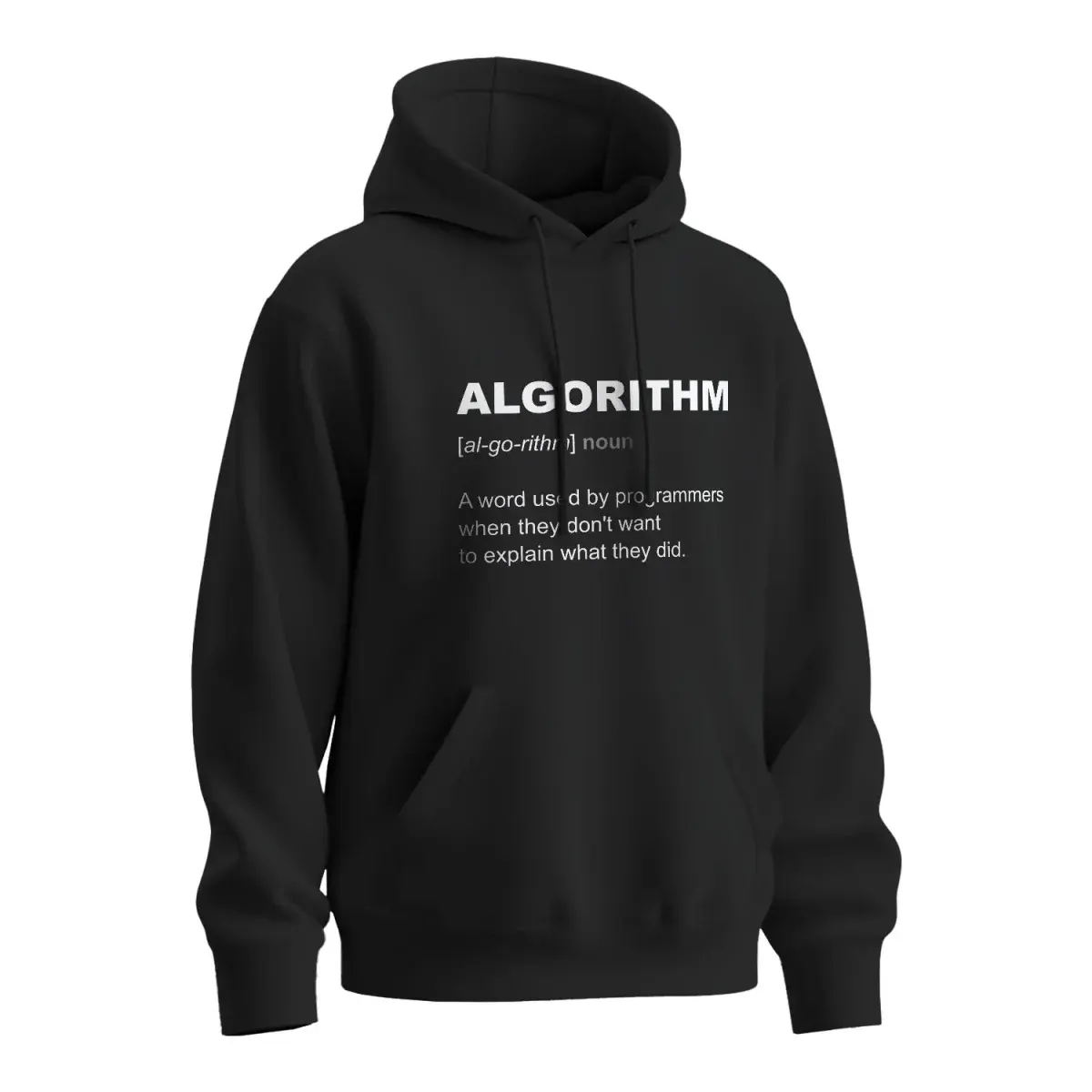 Mikina s potiskem Algorithm - černá XL