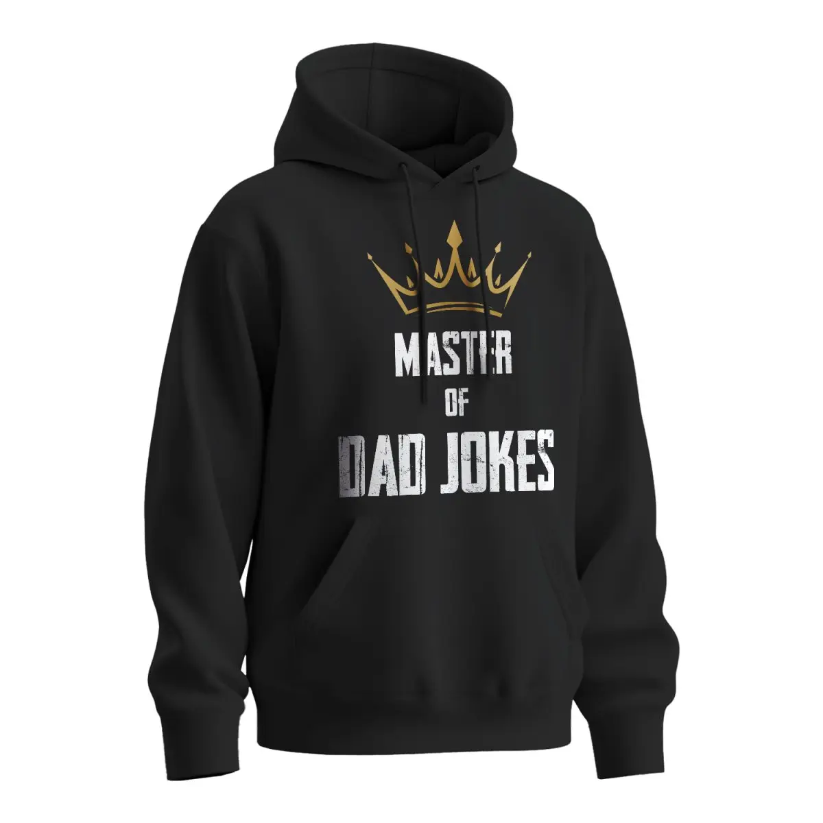 Mikina s potiskem Master of dad jokes - černá