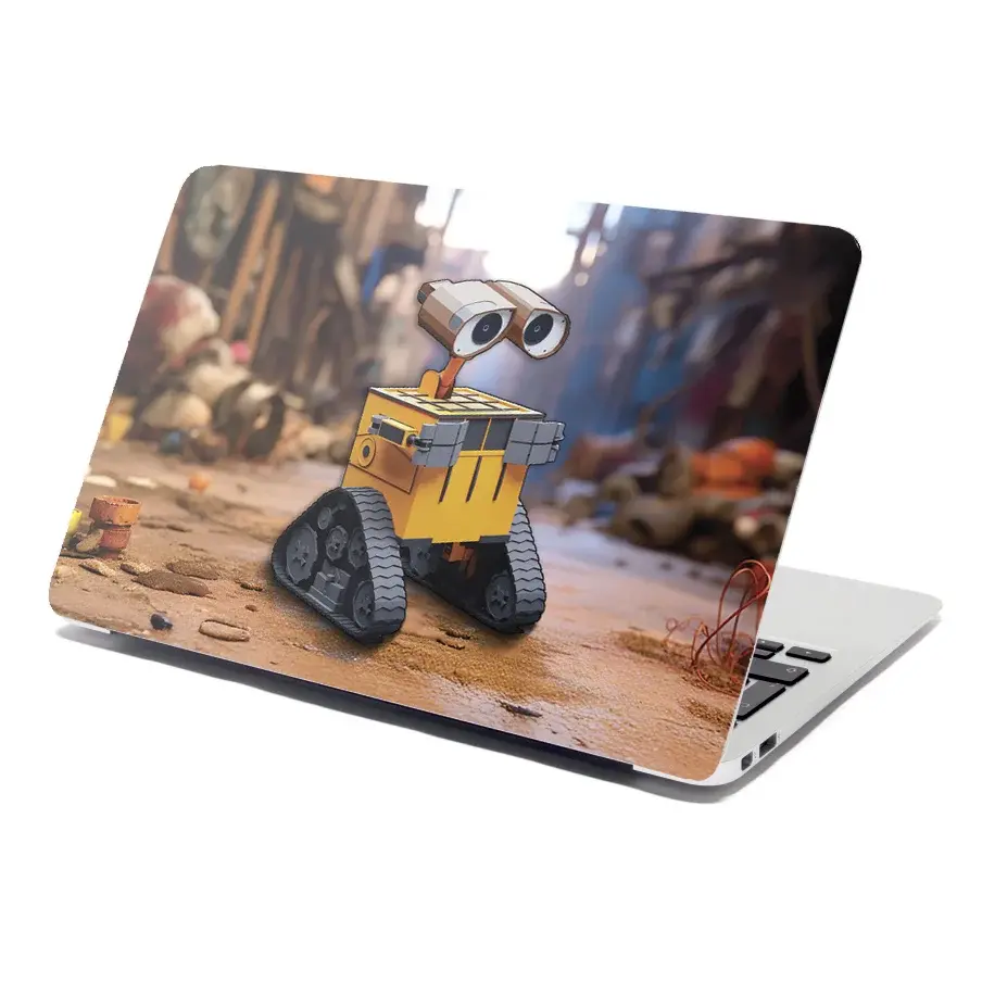 Samolepka na notebook Wall-E robot Město - 29x20 cm