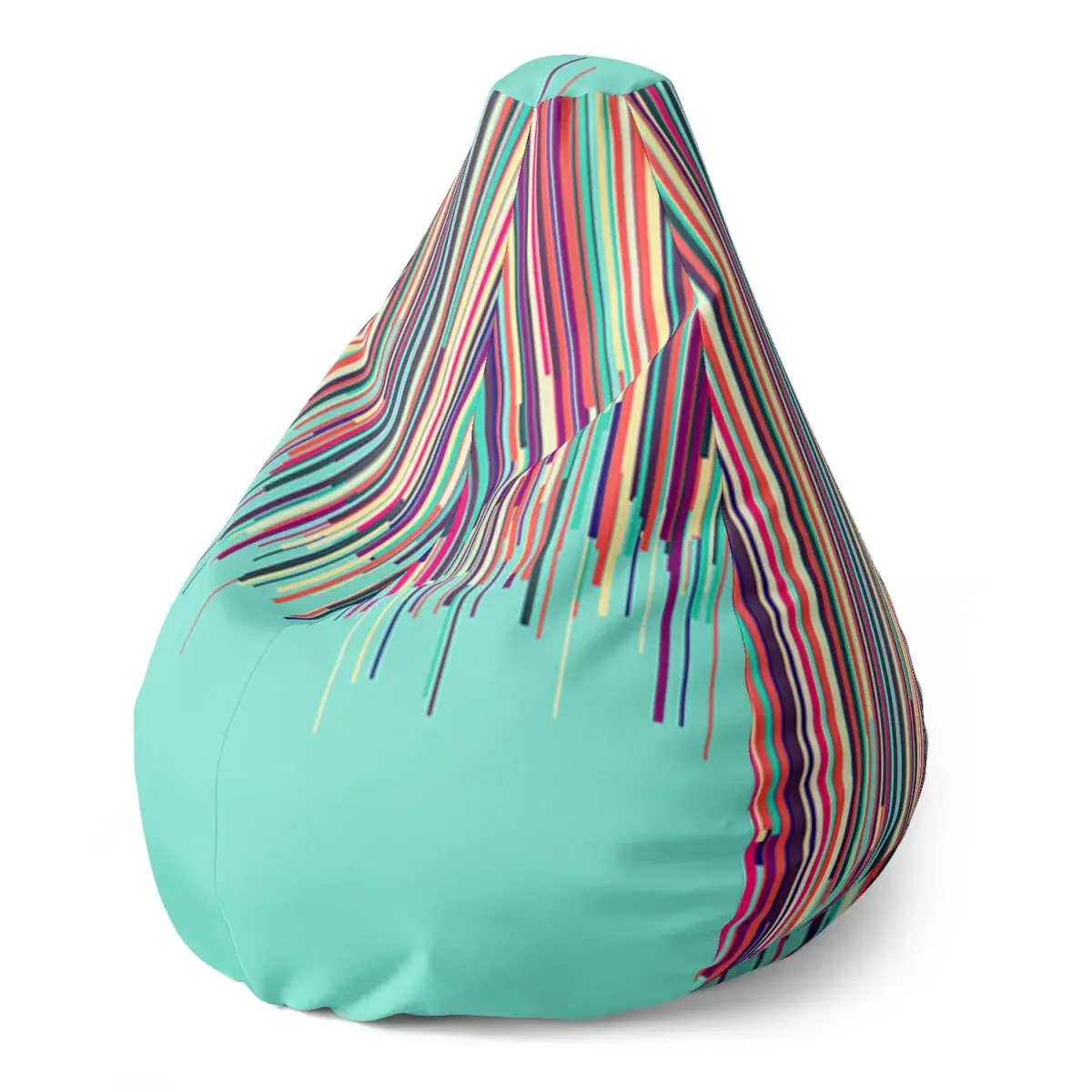 Sedací vak Pear Stékající barva - 140 x 100 x 25 cm