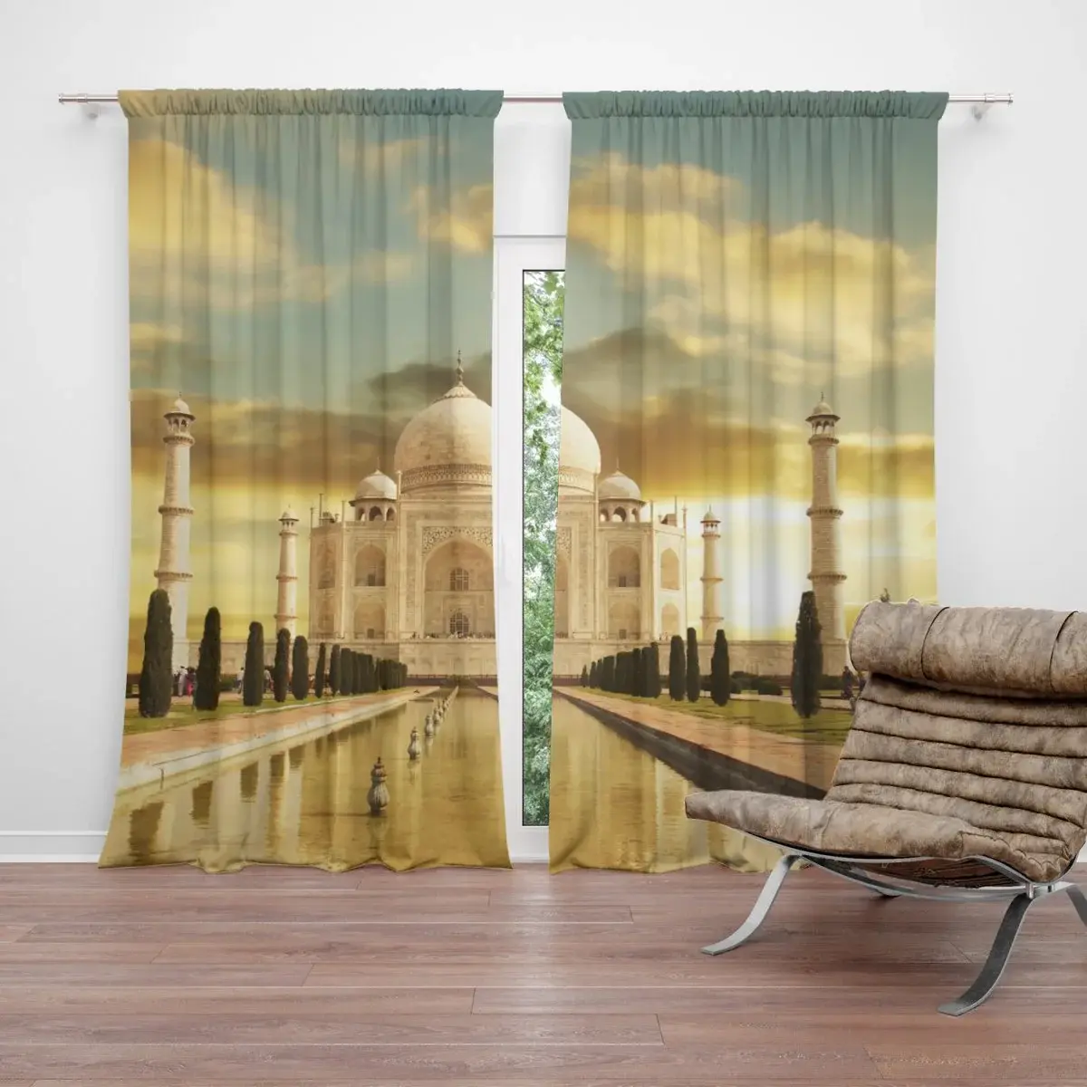 Závěs Taj Mahal: 2ks 140x250cm