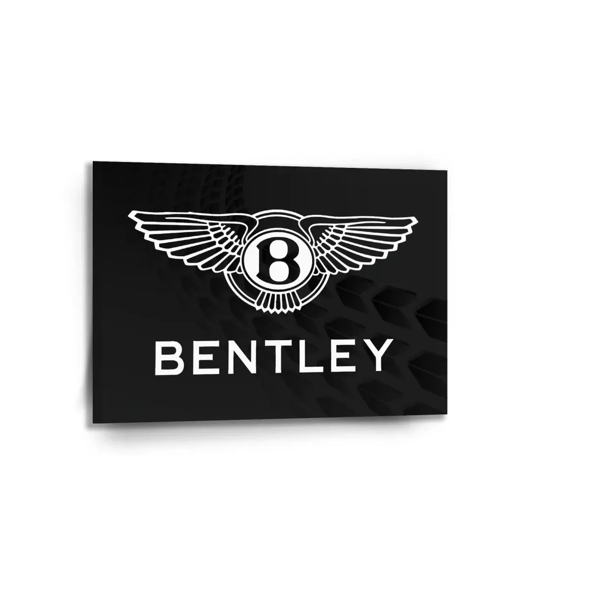 Obraz Logo Bentley Černý - 90x60 cm