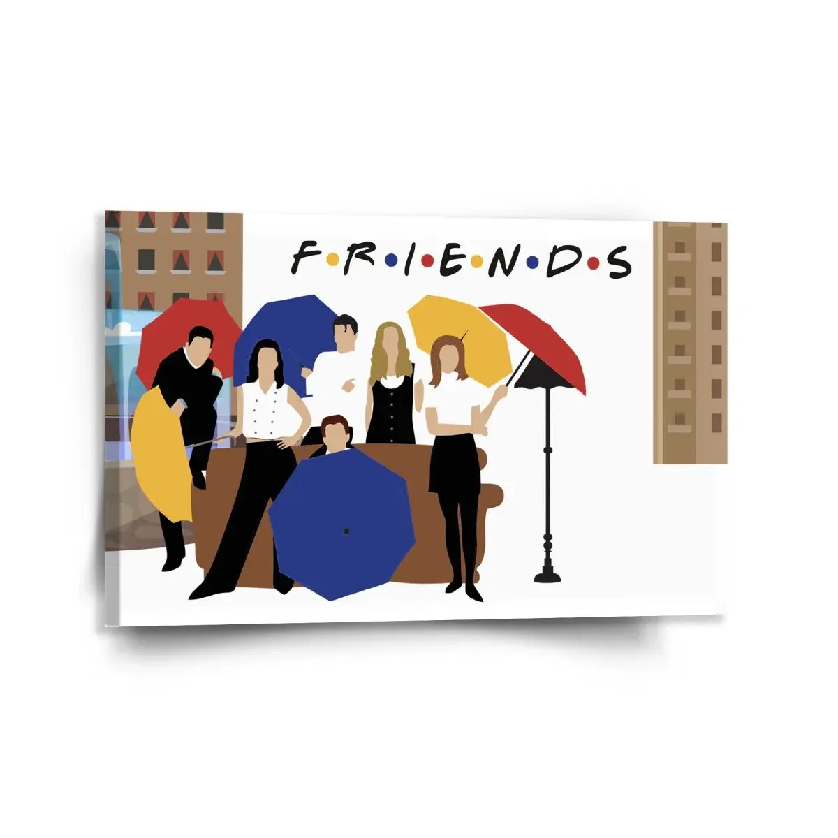 Obraz Seriál přátelé FRIENDS Gauč u fontány - 120x80 cm