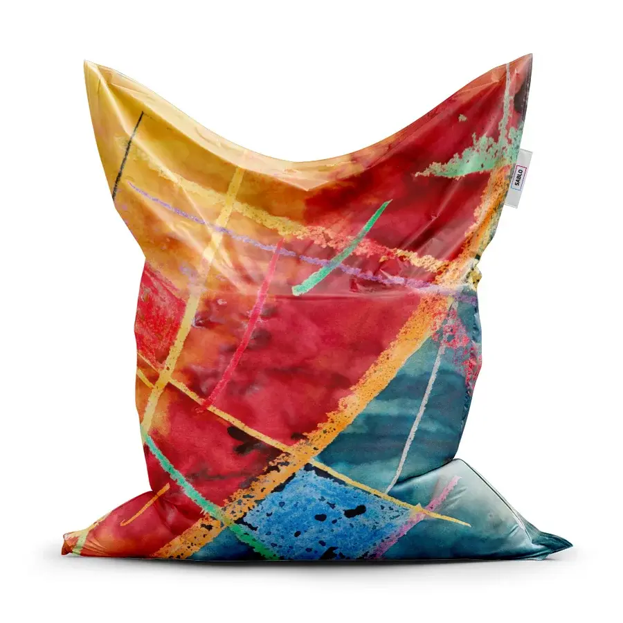 Sedací vak Classic Barevné čáry - 150x100 cm