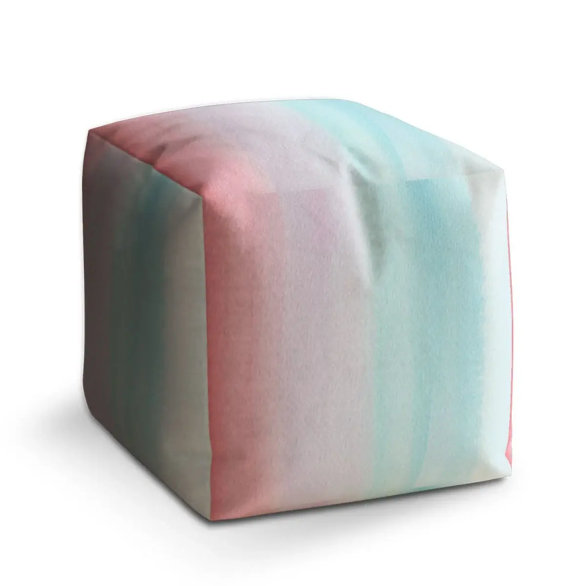 Taburet Cube Cukrová vata - 40x40x40 cm