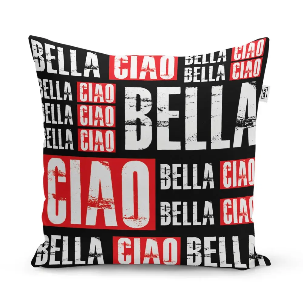 Polštář La Casa de Papel Professor or Bella Ciao motiv 2 - 40x40 cm