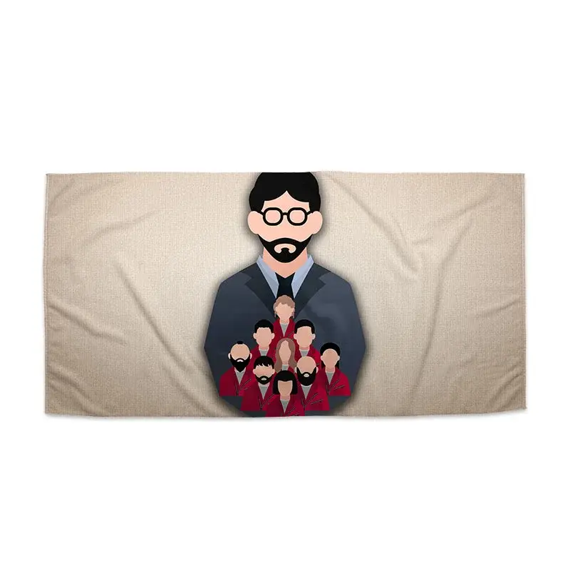 Ručník Money heist Profesor a jeho tým Béžová - 30x50 cm