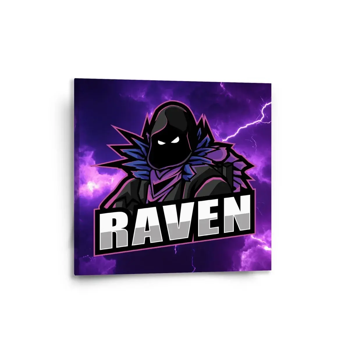 Obraz FORTNITE RAVEN Fialová bouře - 50x50 cm