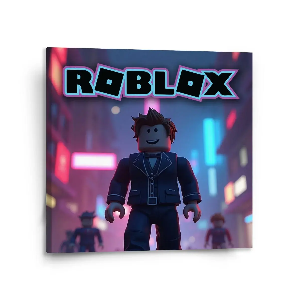 Obraz ROBLOX Neonové město - 110x110 cm