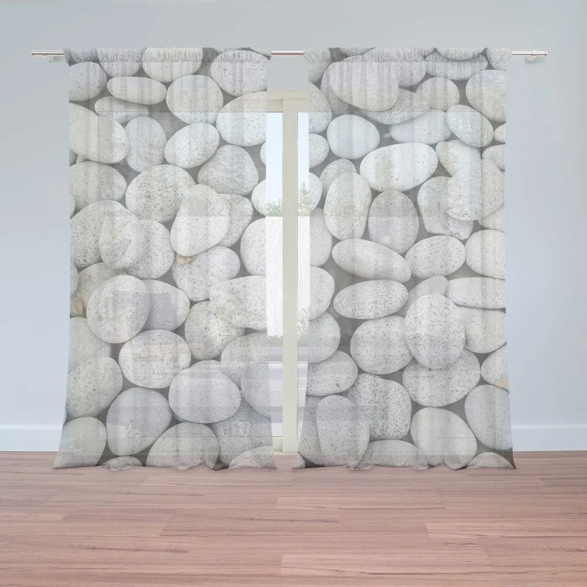 Záclony Oblázky: 2ks 150x250cm