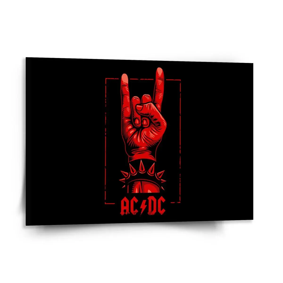 Obraz ACDC Červená ruka - 150x110 cm